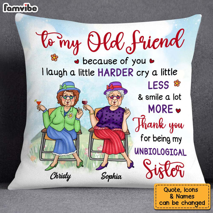 Personalized To My Old Friend Pillow 25111 1