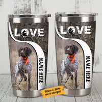 Personalized Dog Love Steel Tumbler  JR112 87O58 thumb 1