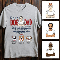 Personalized Dog Dad T Shirt JL54 30O53 thumb 1