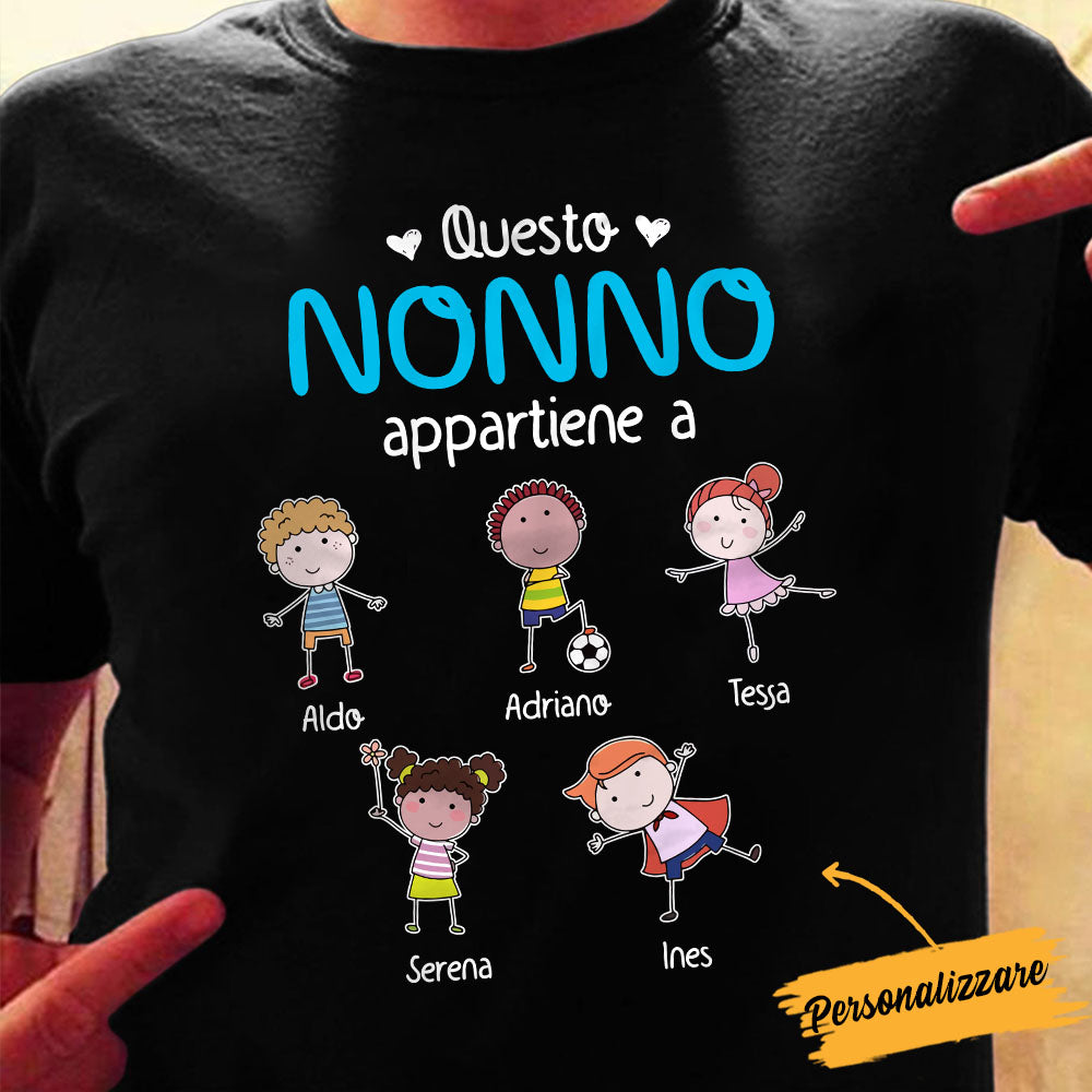 Personalized Nonno Nonna Italian Grandma Grandpa Shirt Hoodie Sweatshirt AP83 73O58 Primary Mockup