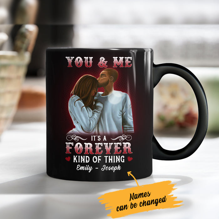 Personalized You And Me Forever BWA Couple Mug AG121 29O36 1
