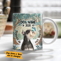 Personalized Forever In Our Hearts Schnauzer Dog Memorial Mug OB201 73O36 thumb 1