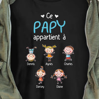 Personalized Papy French Grandpa Belongs Shirt - Hoodie - Sweatshirt AP89 67O57 thumb 1
