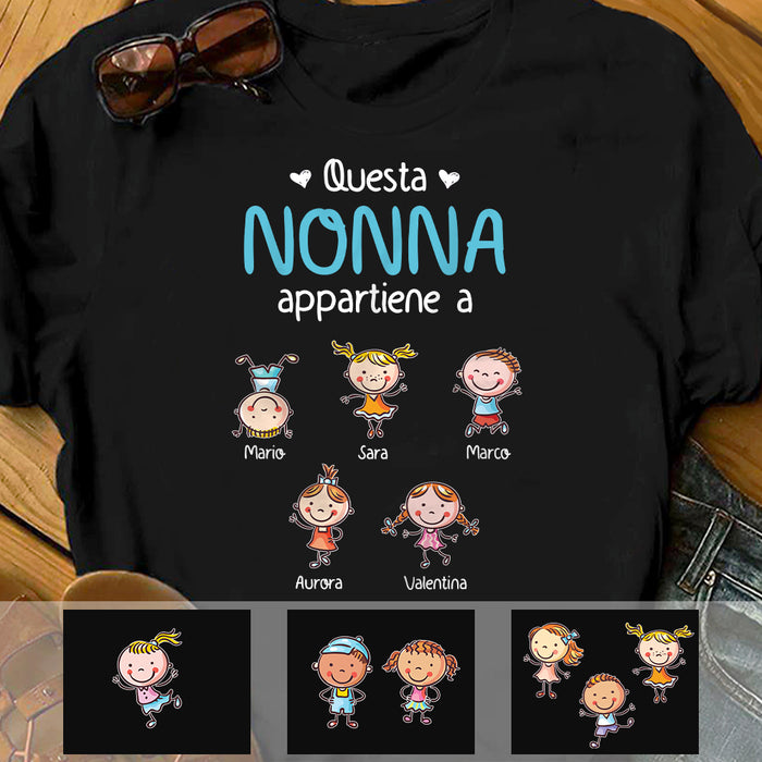 Personalized Nonna Nonno Italian Grandma Grandpa Shirt - Hoodie - Sweatshirt AP810 67O57 1