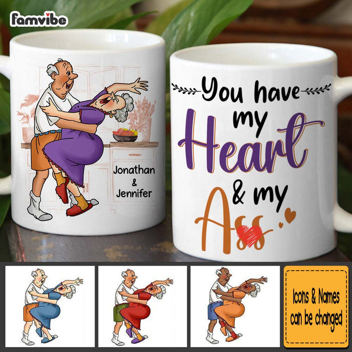 Personalized Couple You Have My Heart Mug 31076 1