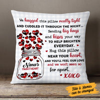 Personalized Grandma Sweet Heart Pillow AP61 73O58 (Insert Included) thumb 1