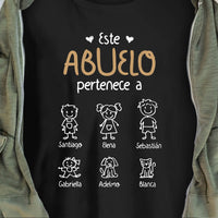 Personalized Abuelo Spanish Grandpa Belongs Shirt - Hoodie - Sweatshirt AP912 30O57 thumb 1