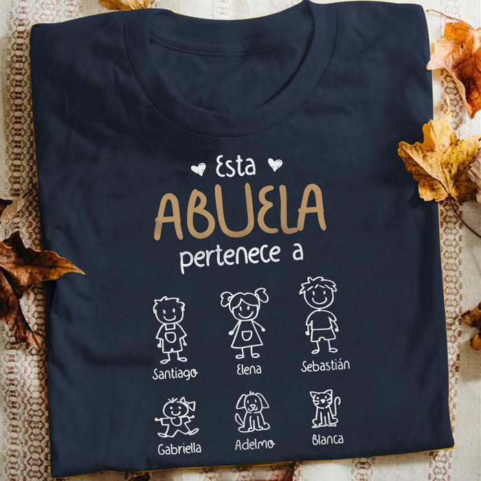Personalized Abuelo Spanish Grandpa Belongs Shirt - Hoodie - Sweatshirt AP912 30O57 1
