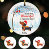 Personalized Dachshund Dog Christmas Ornament OB152 85O57 1
