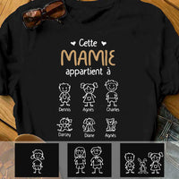 Personalized Mamie Papy French Grandma Grandpa Belongs Shirt - Hoodie - Sweatshirt AP913 30O57 thumb 1