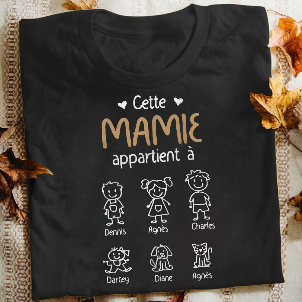 Personalized Papy Mamie French Grandma Grandpa Belongs Shirt Hoodie Sweatshirt AP913 30O57 Mockup 2