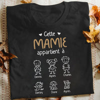 Personalized Mamie Papy French Grandma Grandpa Belongs Shirt - Hoodie - Sweatshirt AP913 30O57 thumb 1