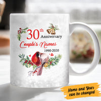 Personalized Wedding Anniversary Cardinals Mug OB23 30O60 thumb 1