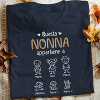 Personalized Nonna Nonno Italian Grandma Grandpa Shirt - Hoodie - Sweatshirt AP914 30O57 thumb 1