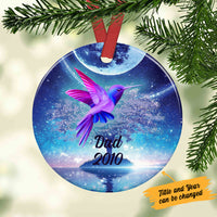Personalized Hummingbird Memorial Mom Dad Ornament SOB312 87O36 thumb 1