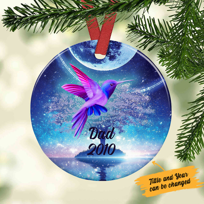 Personalized Hummingbird Memorial Mom Dad Ornament SOB312 87O36 1