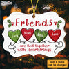 Personalized Sisters Friends Are Tied Together MDF Ornament NB51 87O36 1