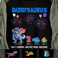Personalized Dad Grandpa Saurus T Shirt MY252 30O47 thumb 1