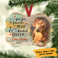 Personalized Dog Memorial MDF Benelux Ornament NB113 85O60 thumb 1