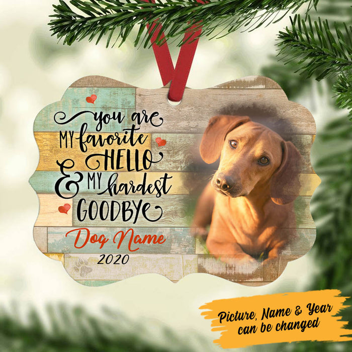 Personalized Dog Memorial MDF Benelux Ornament NB113 85O60 1