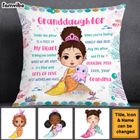 Personalized Gift For Granddaughter Hug This Pillow Mermaid Pillow 30731 thumb 1