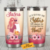 Personalized Girl Friends Connected By Heart Steel Tumbler AG51 95O58 1