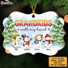 Personalized My Grandkids Melt My Heart Grandma Christmas Benelux Ornament OB81 23O28 1