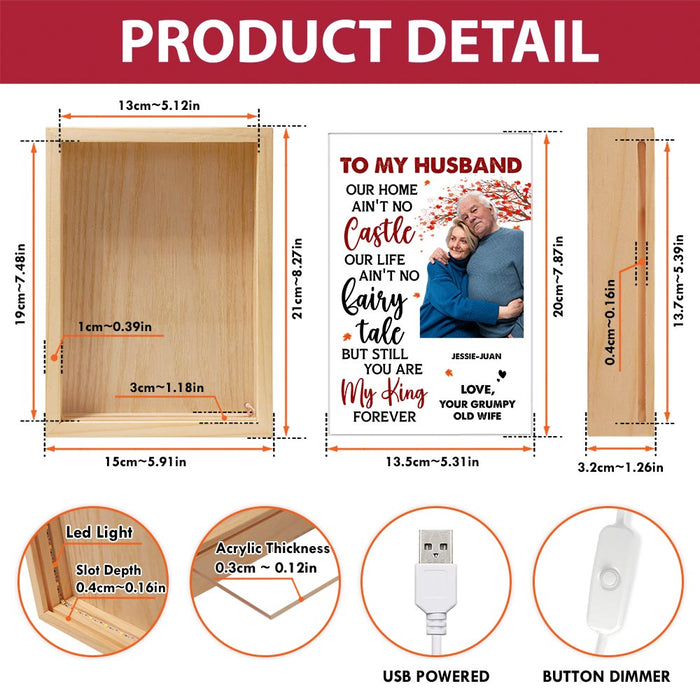 Personalized Couple Gift Ain't No Castle Picture Frame Light Box 31456 1