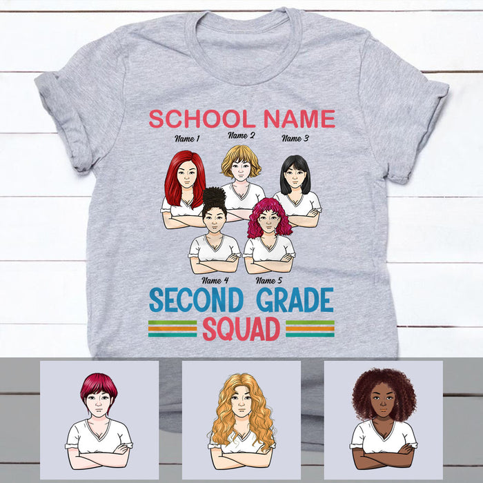 Personalized Teacher Squad T Shirt JN282 30O53 1