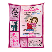 Personalized Gift For Granddaughter Hug This Blanket 31148 thumb 1