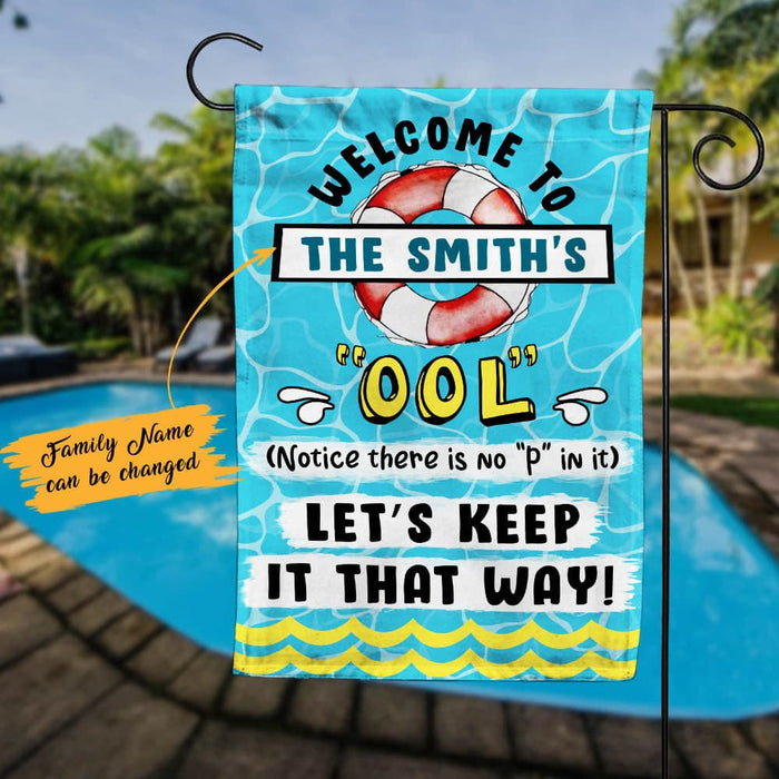 Personalized Pool Funny Garden Flag JN232 85O60 1