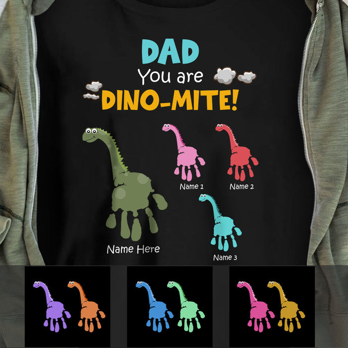 Personalized Dad Dinosaur T Shirt MY191 26O58 1