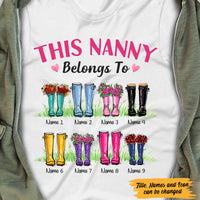 Personalized Mom Grandma Belongs To Boots T Shirt AP11 30O47 thumb 1