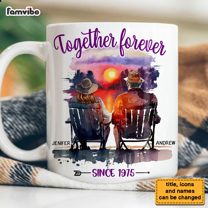 Personalized Old Couple Gift Together Forever Mug 31046 1