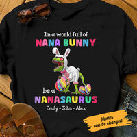 Personalized Grandma Nana Dinosaur Easter T Shirt MR21 81O58 thumb 1