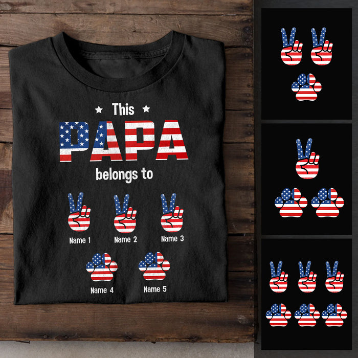 Personalized Grandpa Belongs To T Shirt MY281 30O58 1