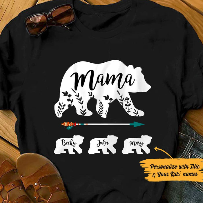 Personalized Mom Mama Bear T Shirt JN187 85O53 1