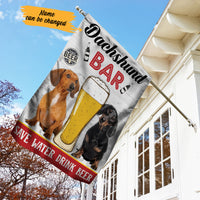 Personalized Dachshund Dog Beer Bar Flag AG193 67O57 thumb 1