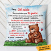 Personalized Grandma Bear Mamá Abuela Spanish Pillow AP281 30O57 (Insert Included) 1