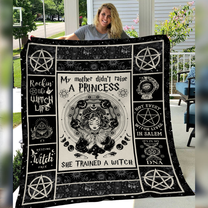 Trained a Witch Halloween Fleece Blanket JL203 67O34 1