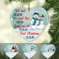 Personalized Couple First Christmas  Ornament OB73 85O60 thumb 1