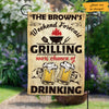 Personalized Backyard Grilling & Beer Gardening Flag AG111 95O47 1