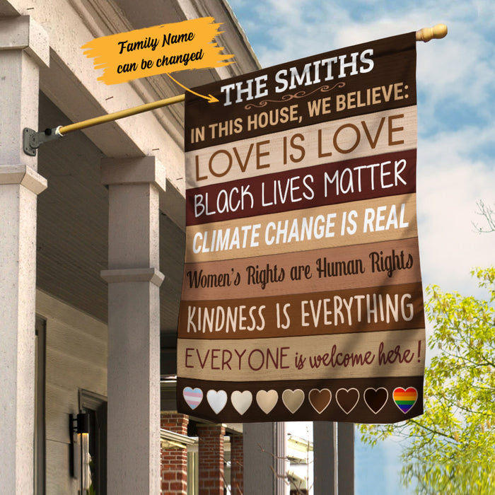 Personalized In This House Human Rights Flag AG221 85O53 1