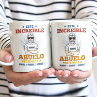 Personalized Dad Grandpa Spanish Increíble Papá Abuelo Mug AP271 95O58 thumb 1
