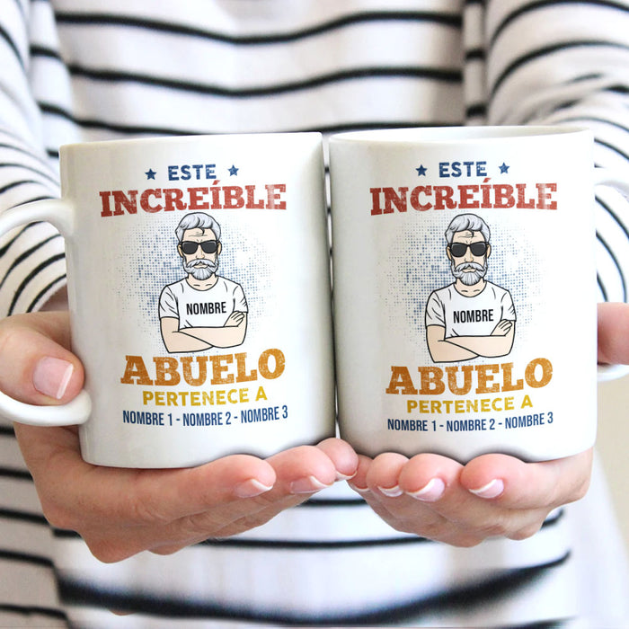 Personalized Dad Grandpa Spanish Increíble Papá Abuelo Mug AP271 95O58 1