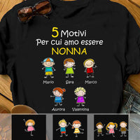 Personalized Grandpa Grandma Reason Italian Nonno Nonna Shirt - Hoodie - Sweatshirt AP135 81O34 thumb 1