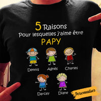 Personalized Grandpa Reason French Papy Shirt - Hoodie - Sweatshirt AP136 81O34 thumb 1