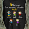 Personalized Grandpa Reason French Papy Shirt - Hoodie - Sweatshirt AP136 81O34 1