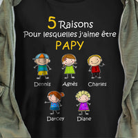 Personalized Grandpa Reason French Papy Shirt - Hoodie - Sweatshirt AP136 81O34 thumb 1