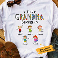 Personalized Grandma Belongs To T Shirt FB224 81O53 thumb 1